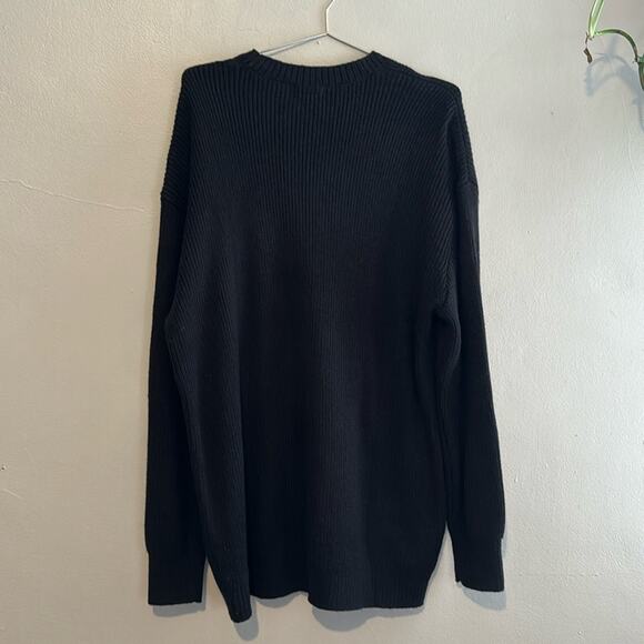Danielle Bernstein over-sized crew neck sweater 🖤 NWT SZ S/M - Picture 7 of 7